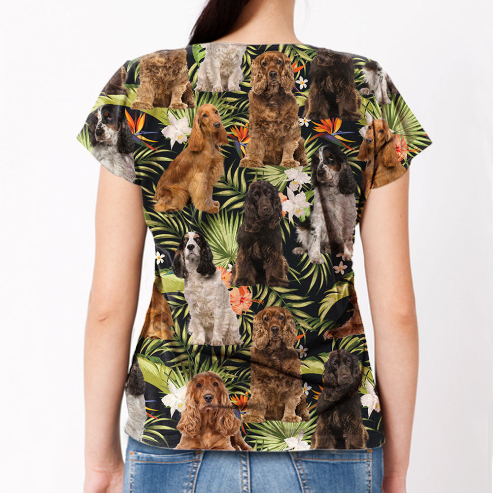 English Cocker Spaniel - Hawaiian T-Shirt V1