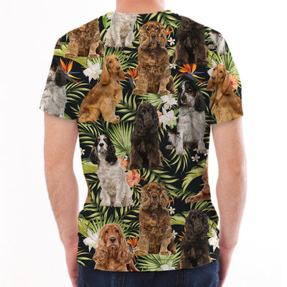 English Cocker Spaniel - Hawaiian T-Shirt V1