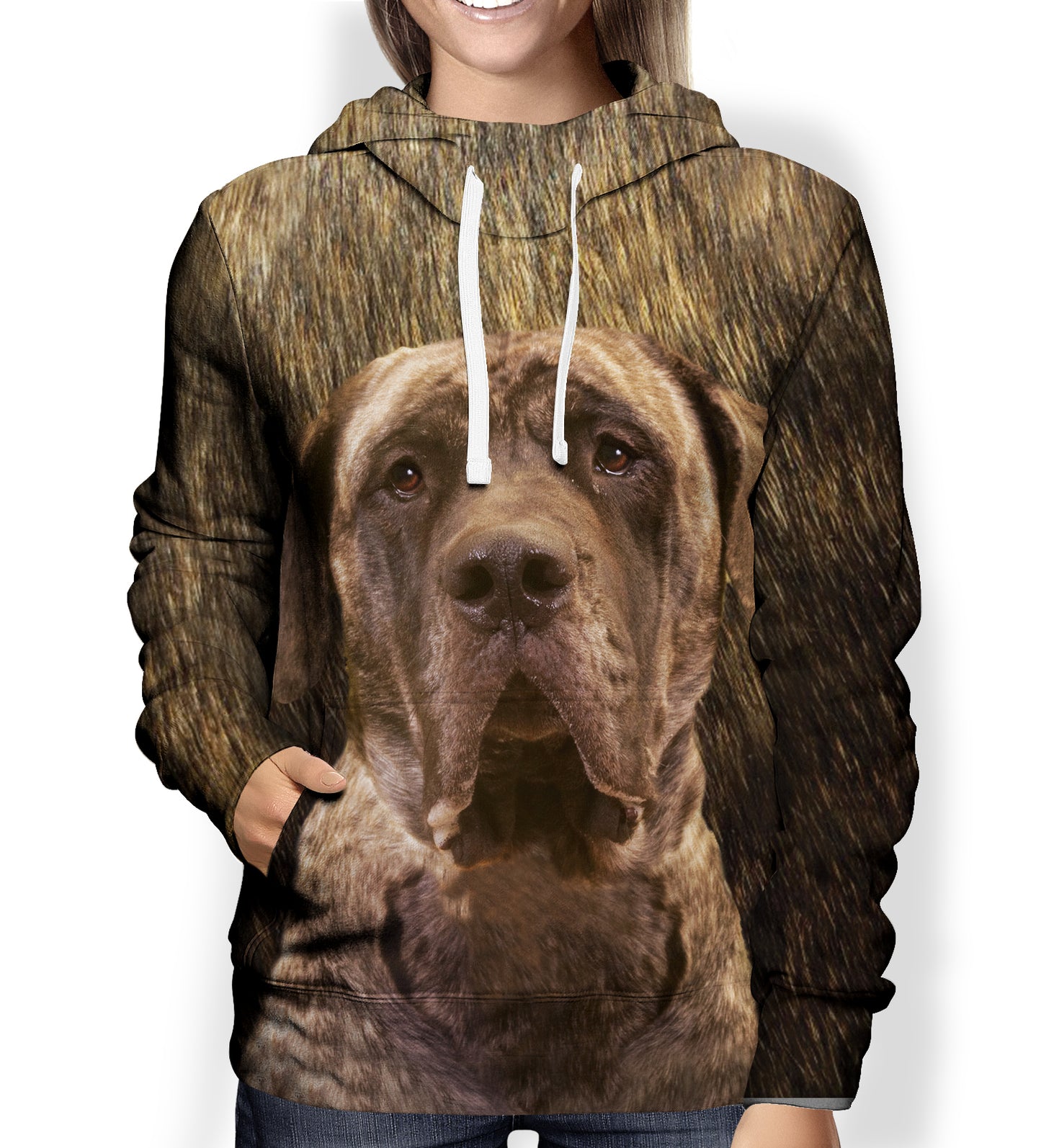 Sweat à capuche Mastiff anglais - All Over V2