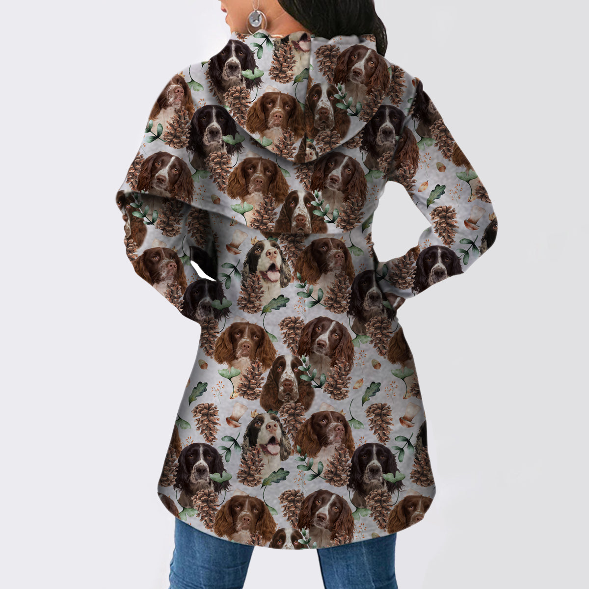 Englischer Springer Spaniel - Fashion Long Hoodie V1