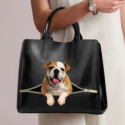 English Bulldog Luxury Handbag V1