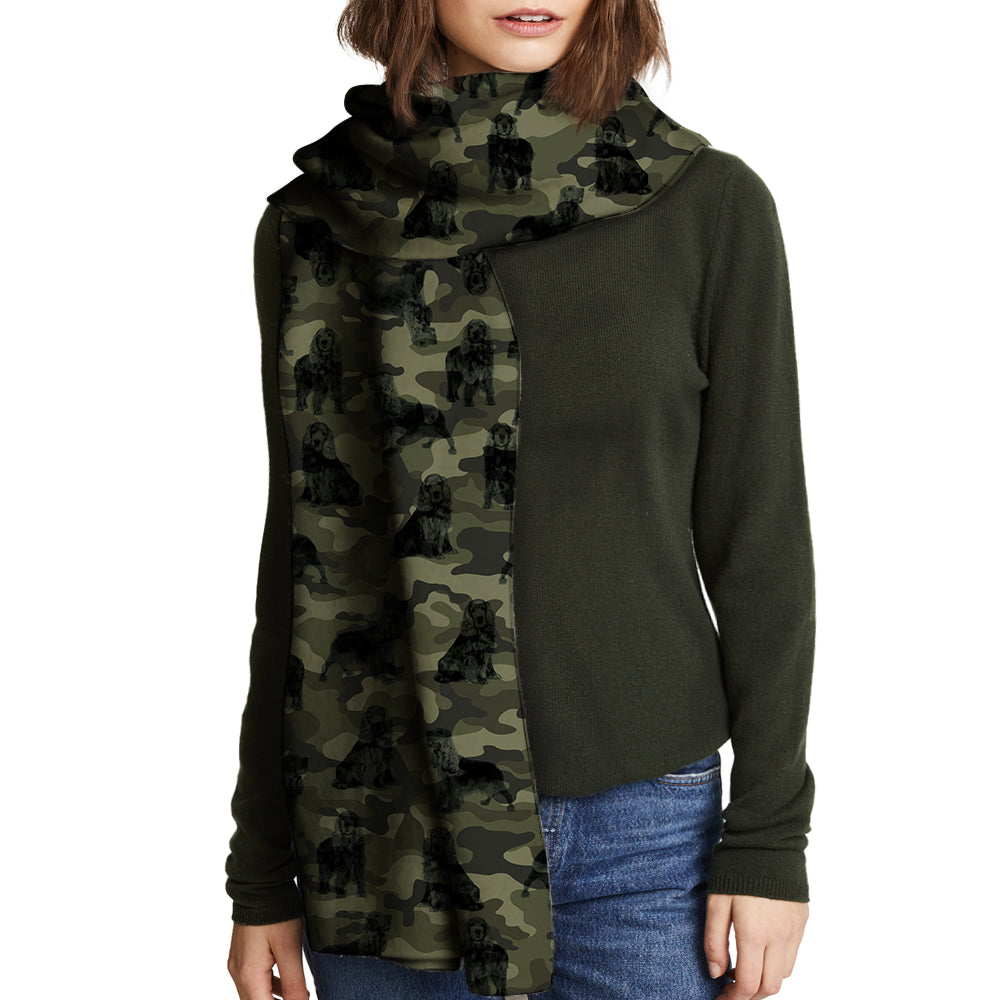 English Cocker Spaniel Camo Scarf V1
