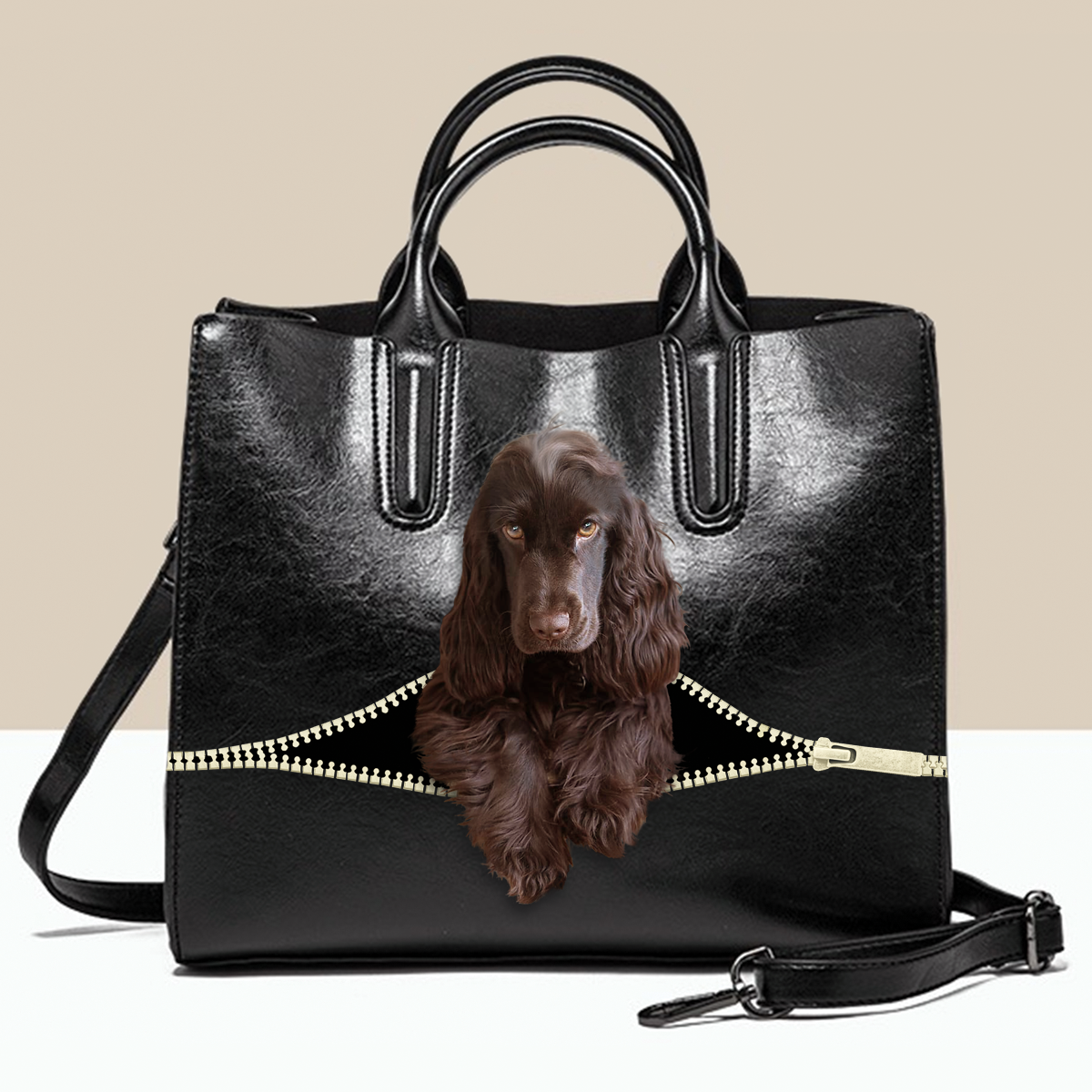 English Cocker Spaniel Luxury Handbag V1