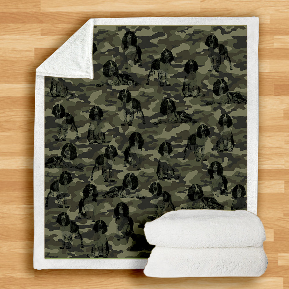 Couverture camouflage Springer Spaniel anglais V1