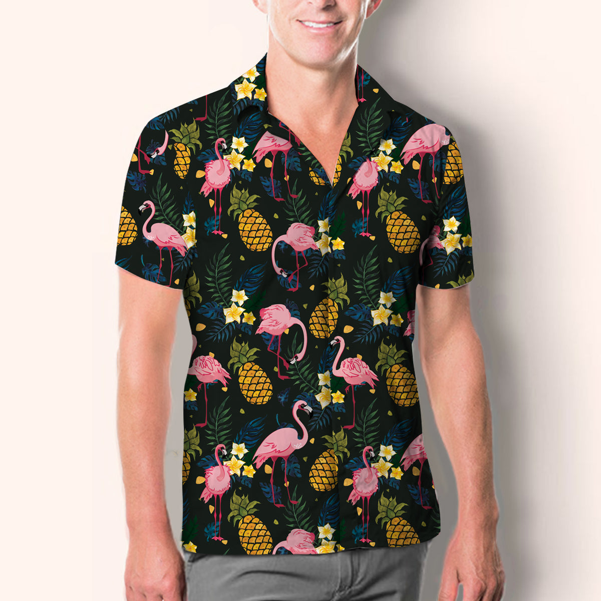 Flamingo - Hawaiihemd V1