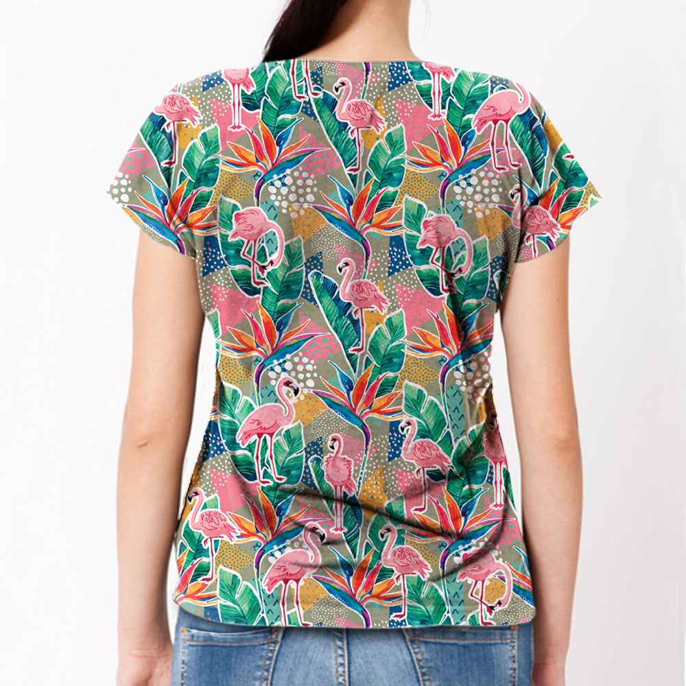 Flamingo - Hawaii-T-Shirt V2