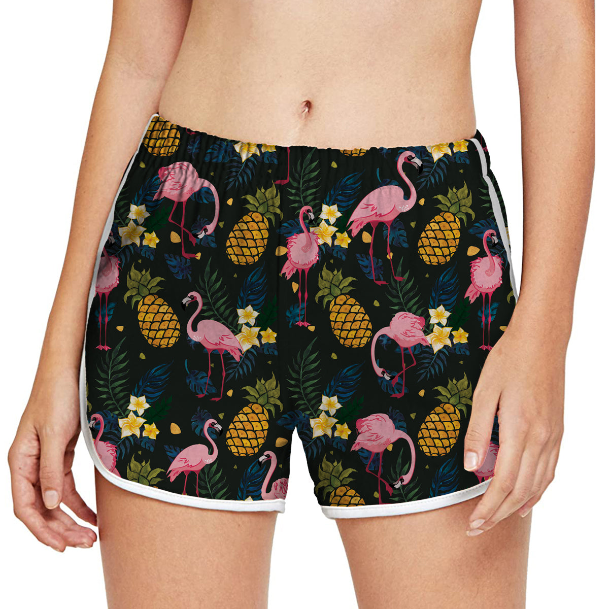 Flamingo - Colorful Women's Running Shorts V3