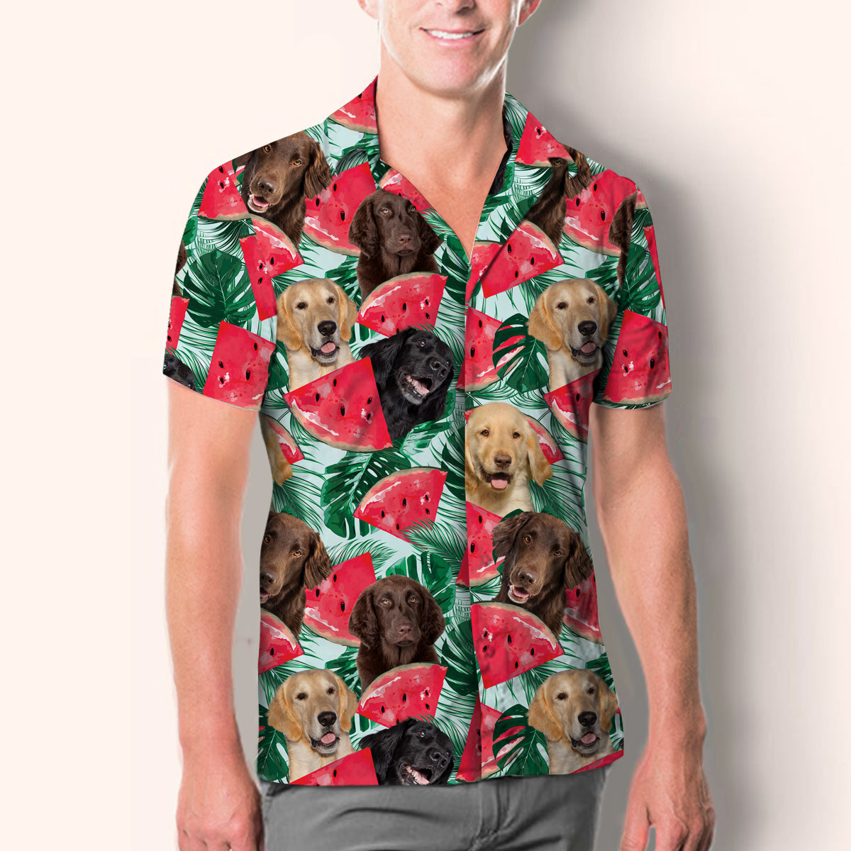 Flat Coated Retriever - Hawaiian Shirt V2
