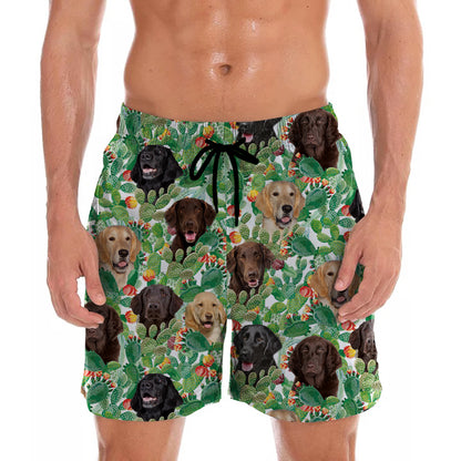 Flat Coated Retriever - Hawaii-Shorts V1