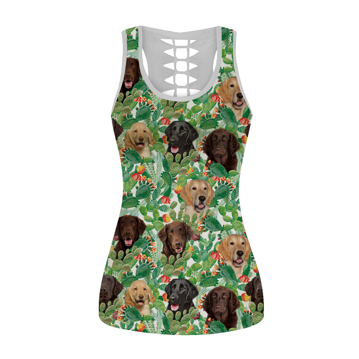 Flat Coated Retriever - Hawaiianisches Tanktop V1