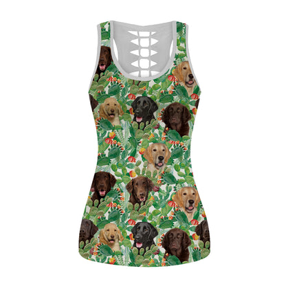 Flat Coated Retriever - Hawaiian Tank Top V1