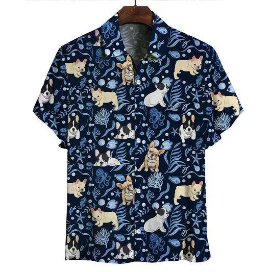 Französische Bulldogge - Hawaiihemd V10
