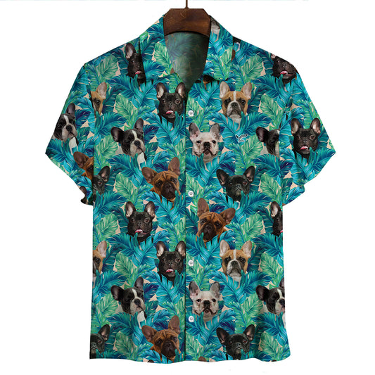 Französische Bulldogge - Hawaiihemd V7
