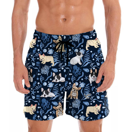 Französische Bulldogge – Hawaii-Shorts V5