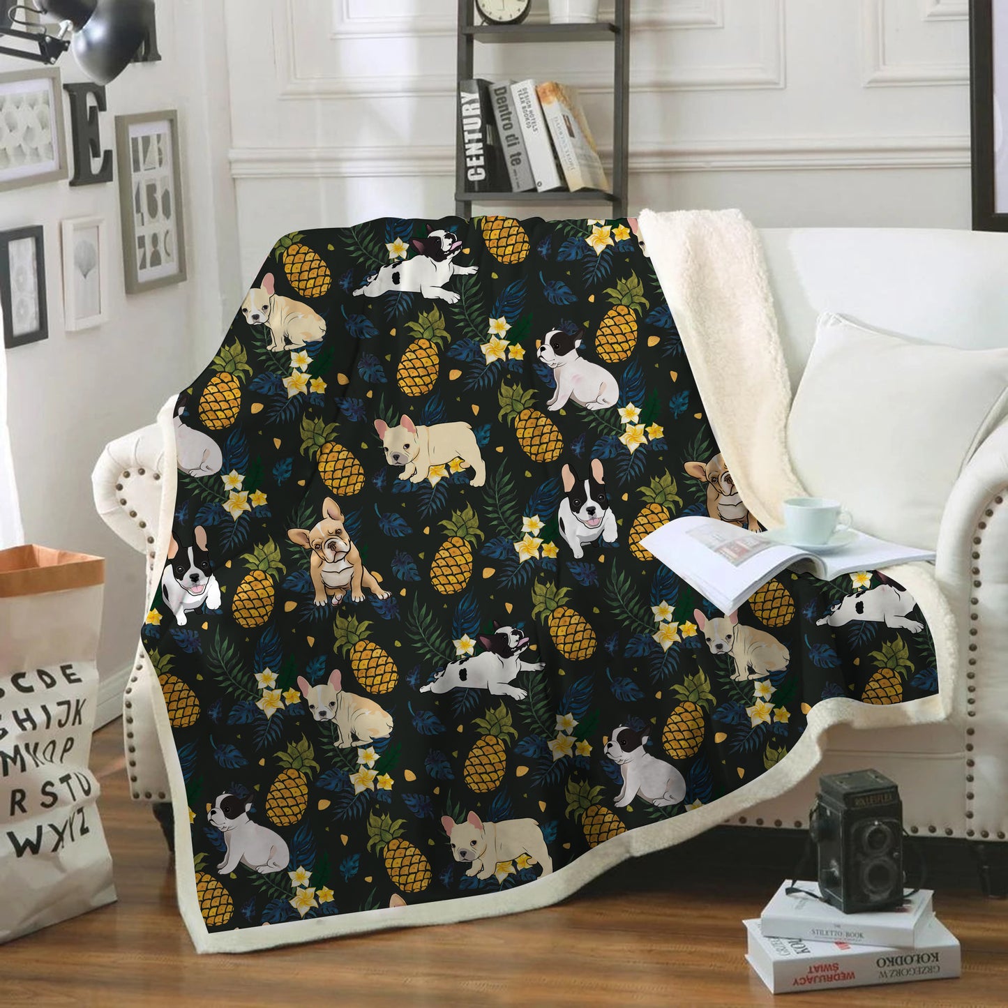 French Bulldog - Colorful Blanket V1