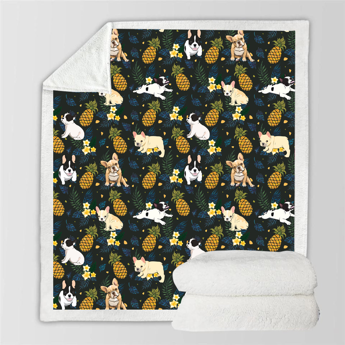 French Bulldog - Colorful Blanket V1