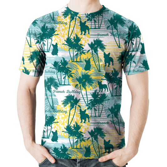 Bouledogue Français - T-Shirt Hawaïen V1