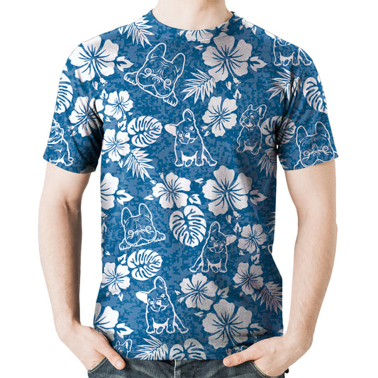 Französische Bulldogge - Hawaii-T-Shirt V3