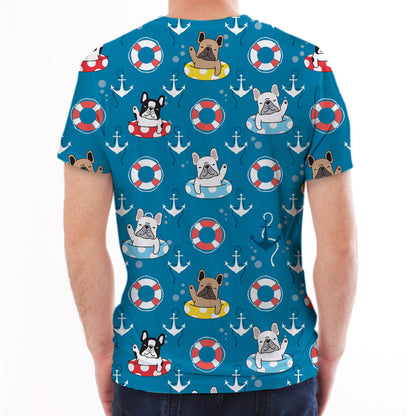 Französische Bulldogge - Hawaii-T-Shirt V4
