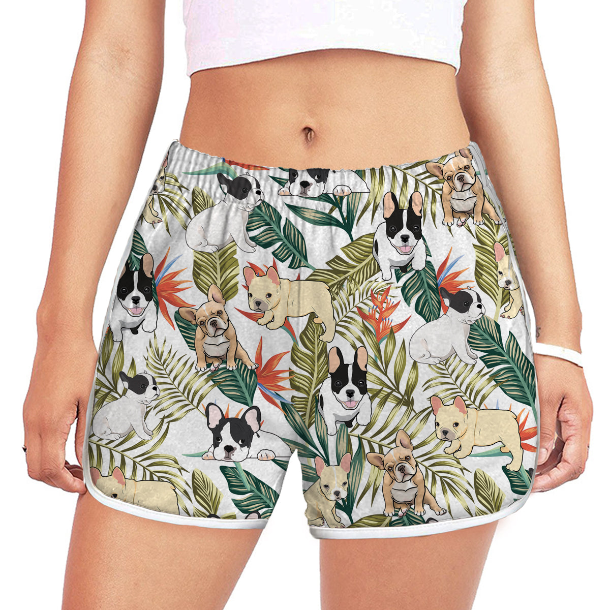 French Bulldog - Colorful Women's Running Shorts V3