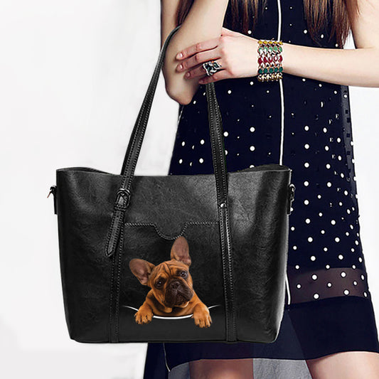 Französische Bulldogge Einzigartige Handtasche V1