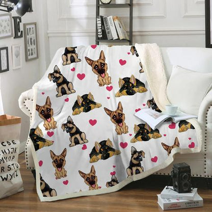 Cute German Shepherd - Blanket V3