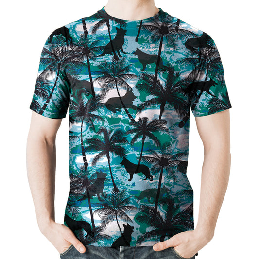 Berger allemand - T-Shirt hawaïen V2