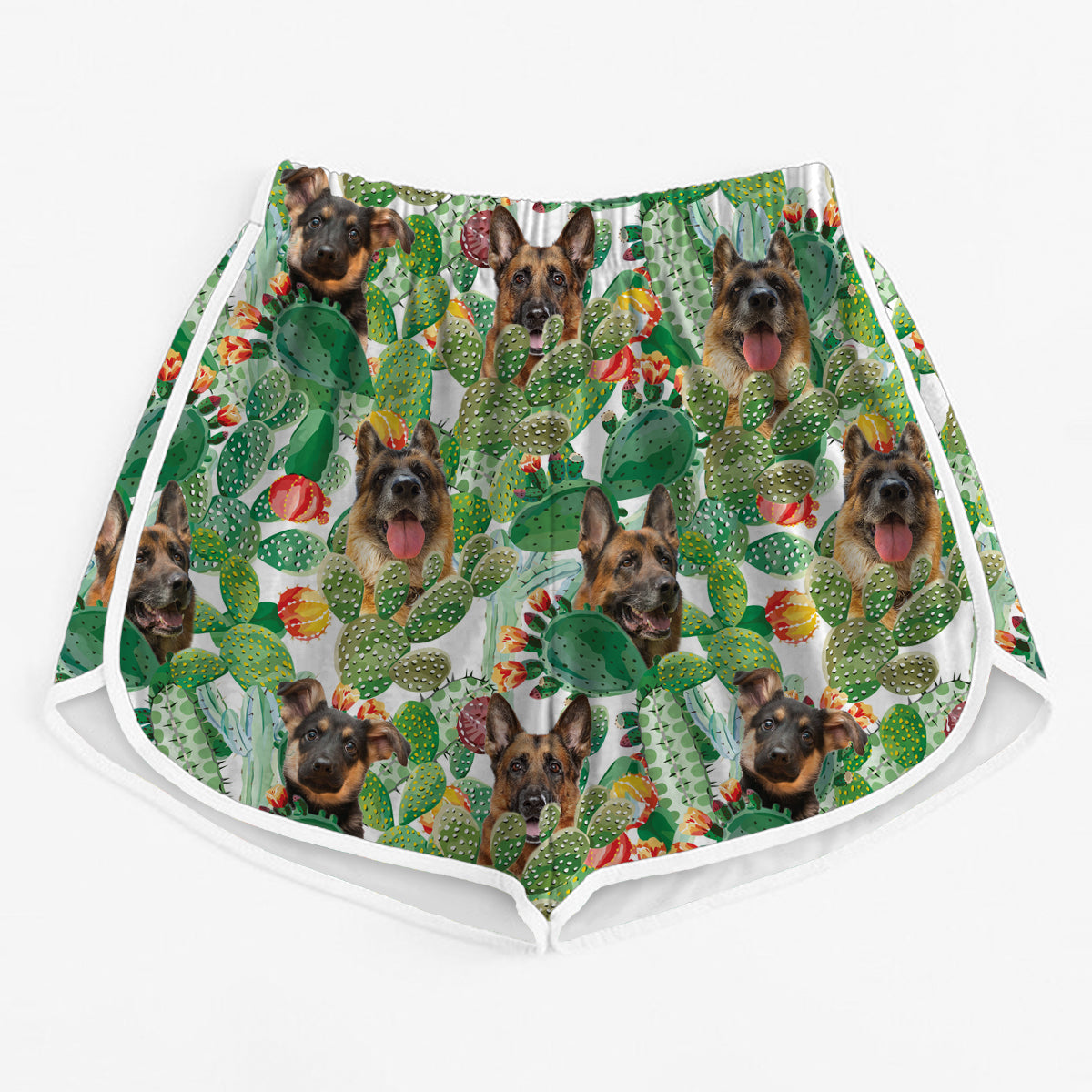 Deutscher Schäferhund - Bunte Damen-Laufshorts V1