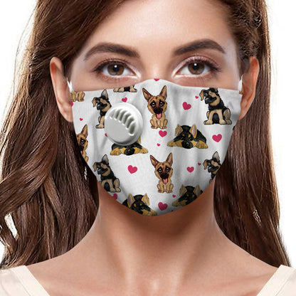 German Shepherd Cute F-Mask V1