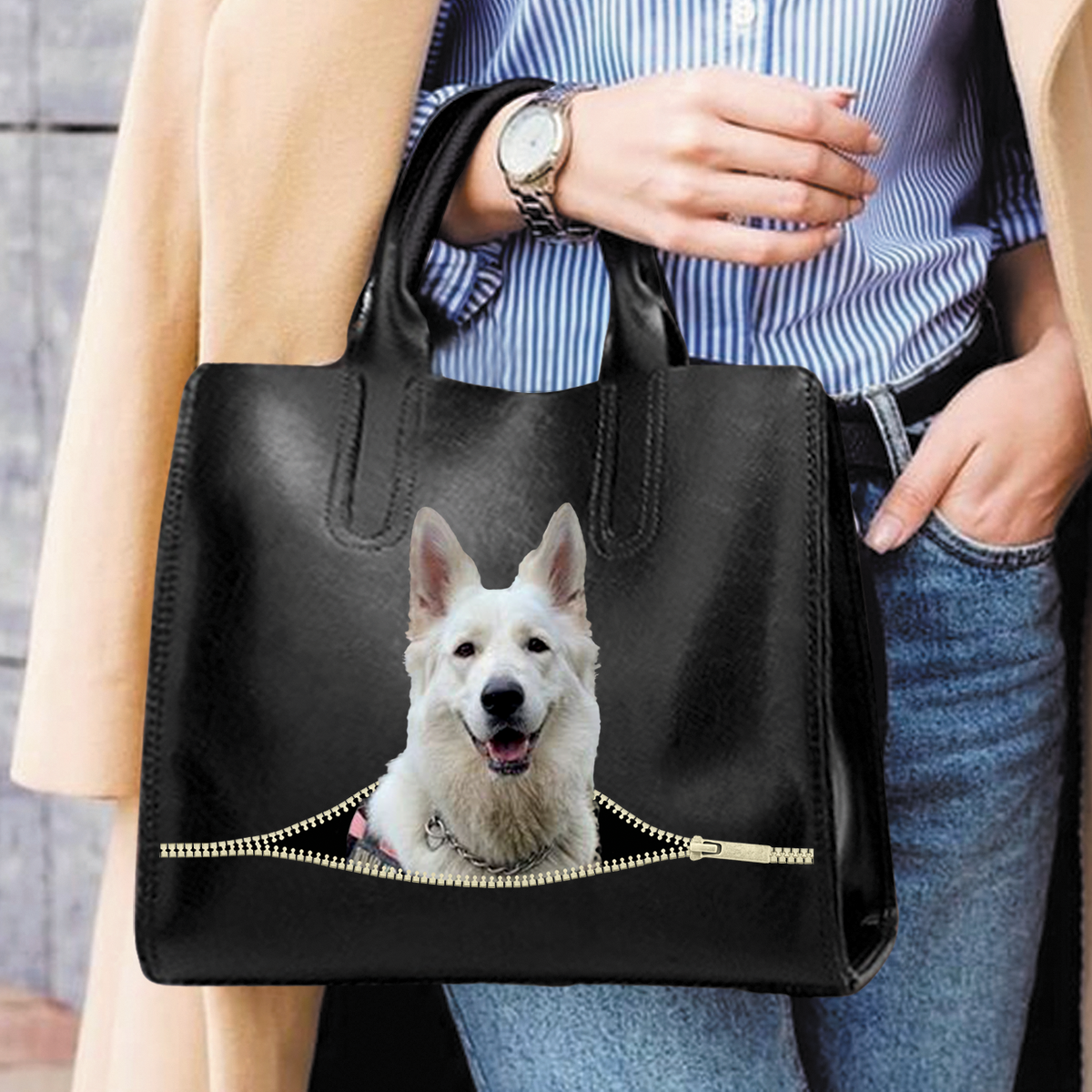 German Shepherd Luxury Handbag V4