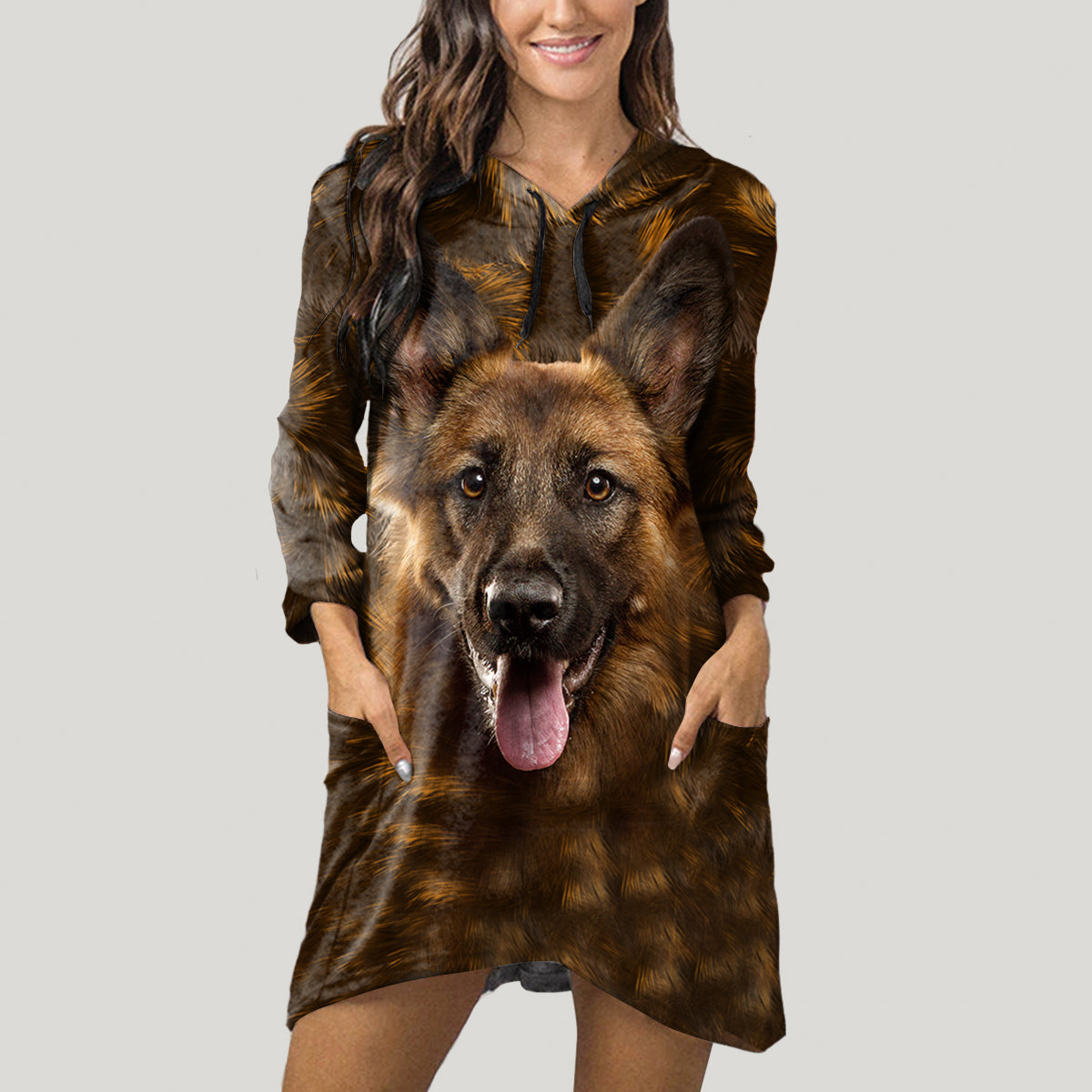 German Shepherd Mom - Hoodie With Ears V1