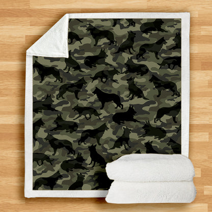 Deutscher Schäferhund-Camouflage-Decke V1