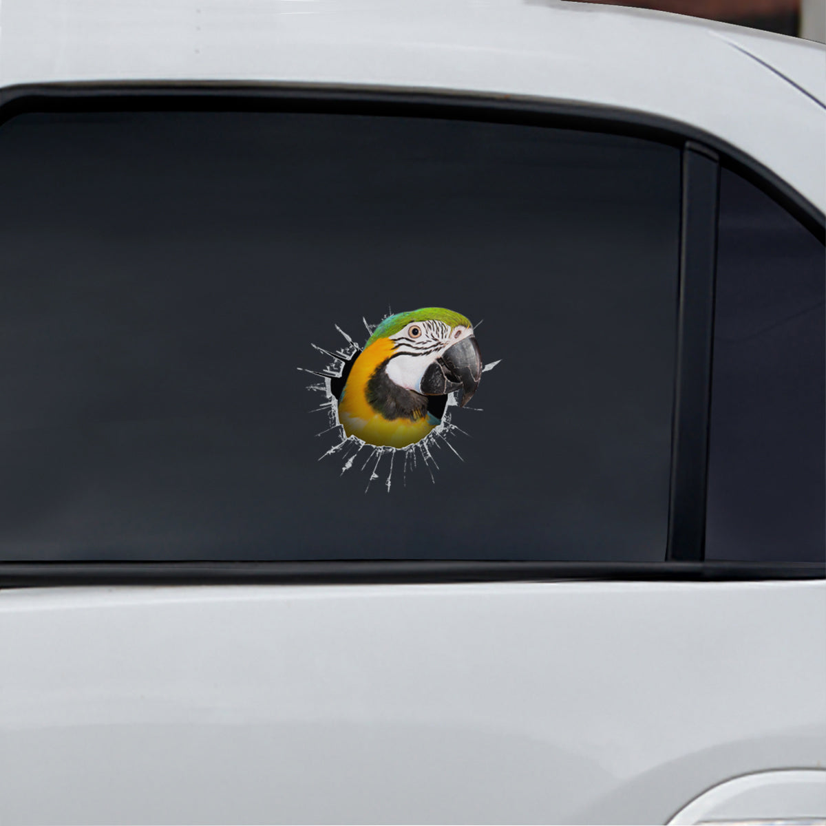 Get In - It's Time For Shopping - Parrot Car Sticker V1