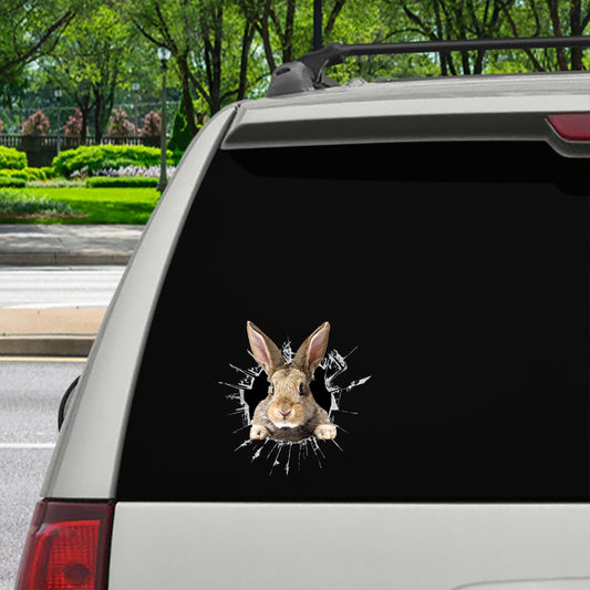 Get In - It's Time For Shopping - Rabbit Car / Door/ Fridge/ Laptop Sticker V1