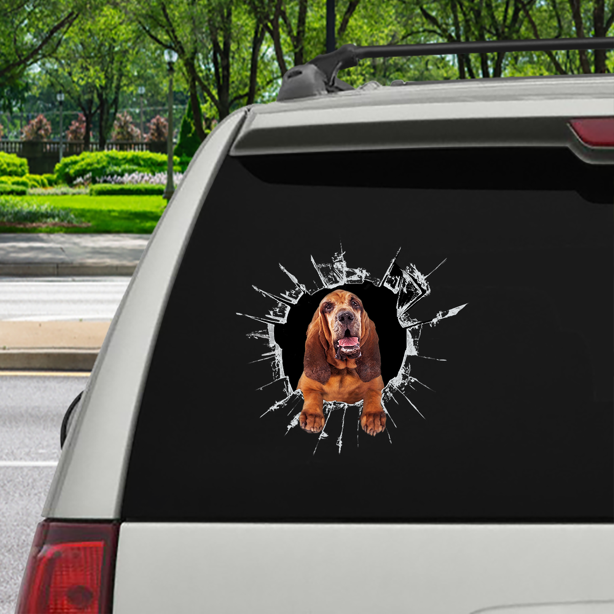 Steigen Sie ein – es ist Zeit zum Einkaufen – Bloodhound Auto-/Tür-/Kühlschrank-/Laptop-Aufkleber V1