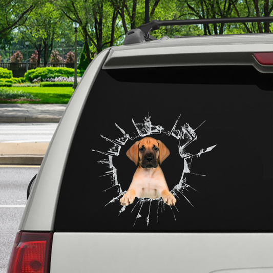 Get In - It's Time For Shopping - Great Dane Car/ Door/ Fridge/ Laptop Sticker V4