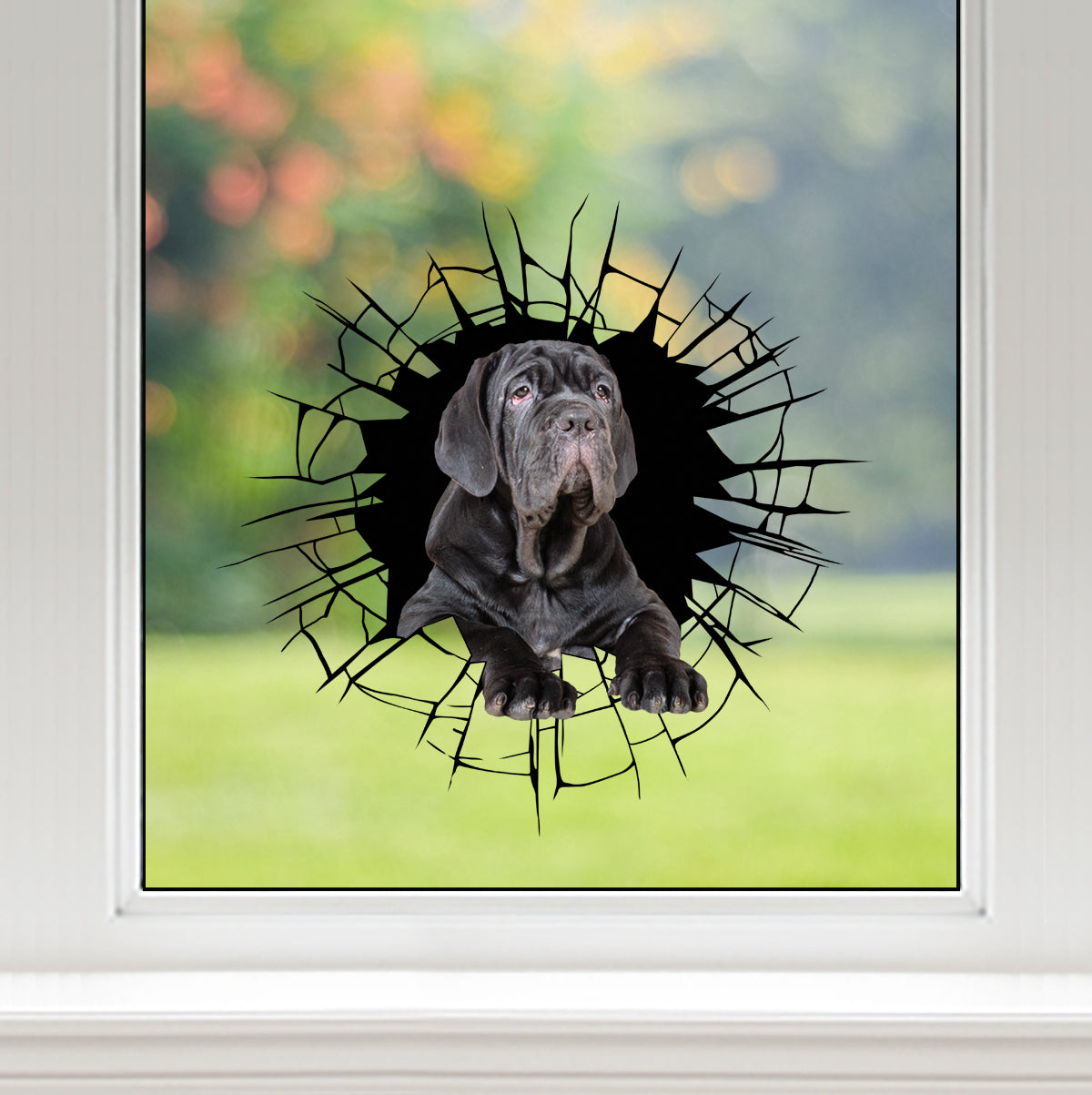 Entrez - Il est temps de faire du shopping - Autocollant de voiture/porte/réfrigérateur/ordinateur portable Dogue napolitain V1