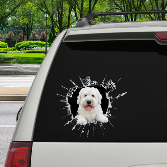 Get In - It's Time For Shopping - Old English Sheepdog Car Sticker V2