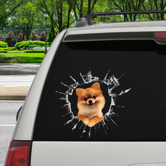 Get In - It's Time For Shopping - Pomeranian Car/ Door/ Fridge/ Laptop Sticker V2