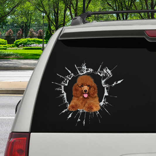 Get In - It's Time For Shopping - Poodle Car/ Door/ Fridge/ Laptop Sticker V5