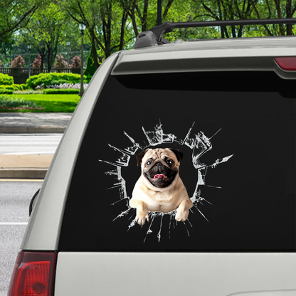 Get In - It's Time For Shopping - Pug Car/ Door/ Fridge/ Laptop Sticker V1