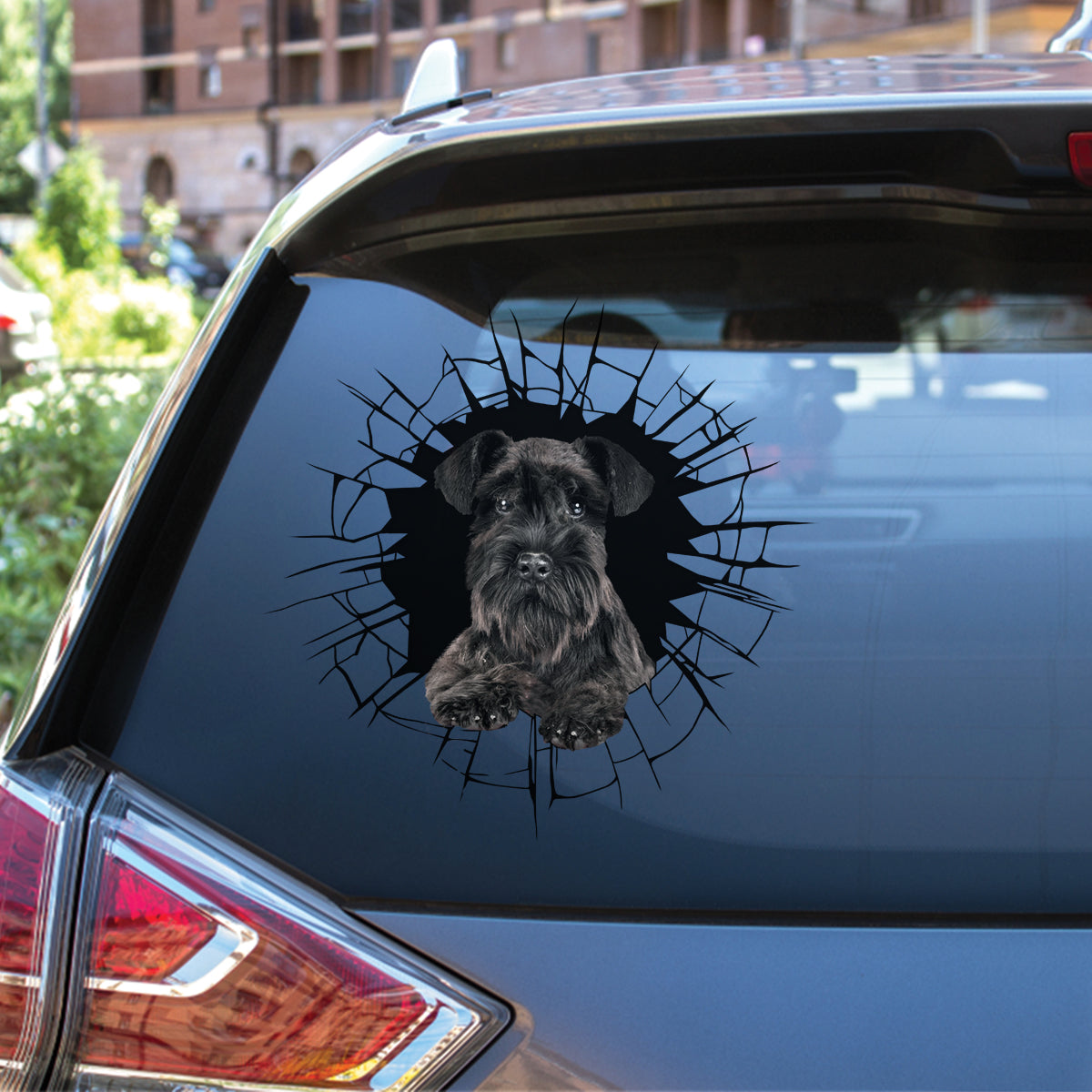 Get In - It's Time For Shopping - Schnauzer Car/ Door/ Fridge/ Laptop Sticker V2