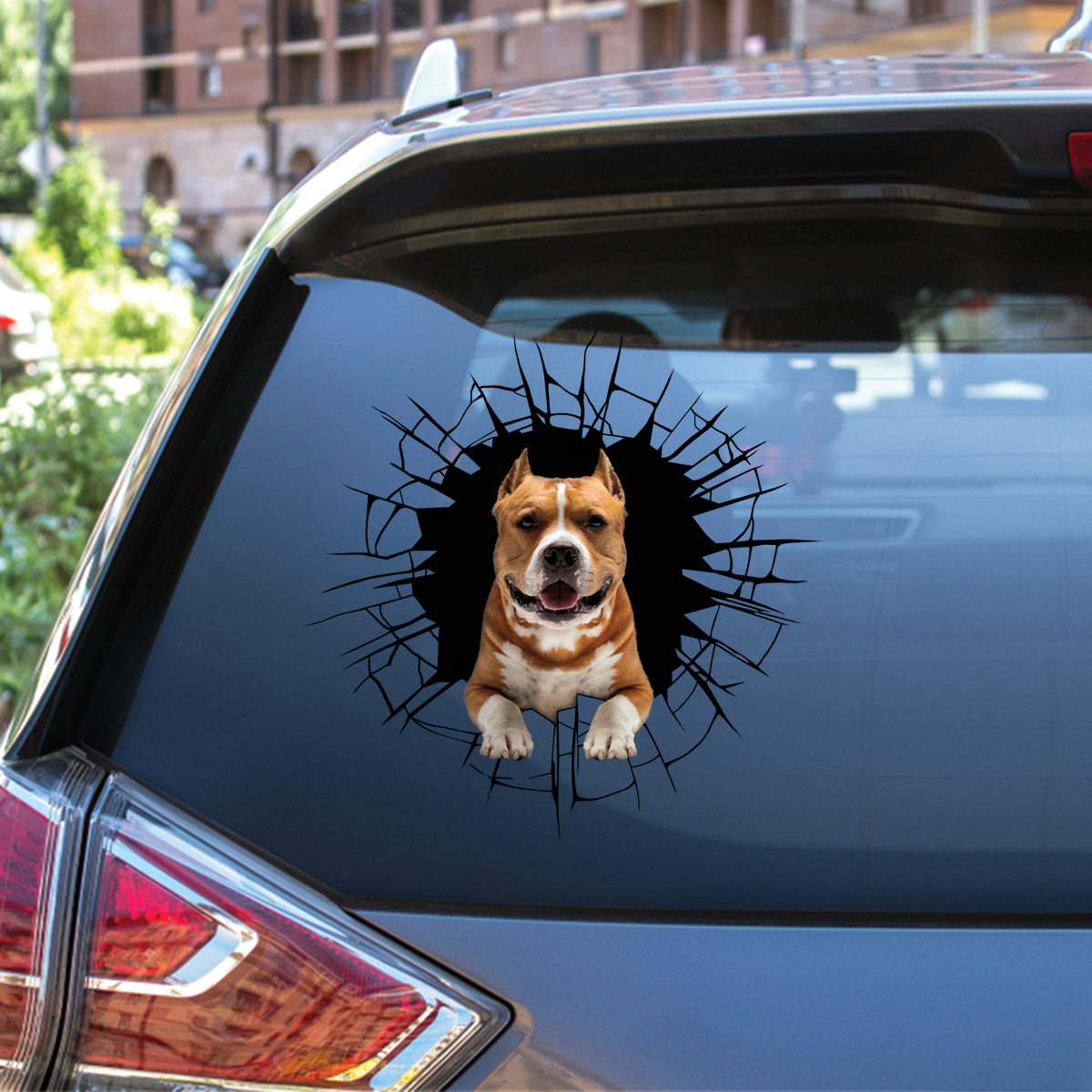 Get In - It's Time For Shopping - American Staffordshire Terrier Car/ Door/ Fridge/ Laptop Sticker V2