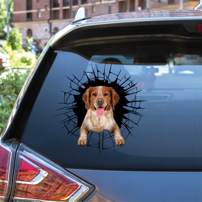 Get In - It's Time For Shopping - Brittany Spaniel Car/ Door/ Fridge/ Laptop Sticker V1