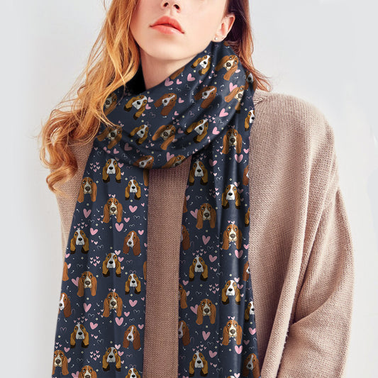 Give Your Heart To Your Basset Hound- Follus Scarf