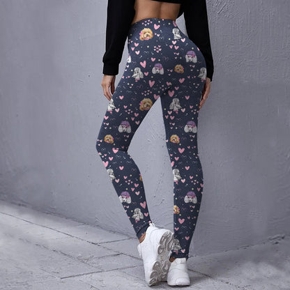 Give Your Heart To Your Poodle- Follus Leggings