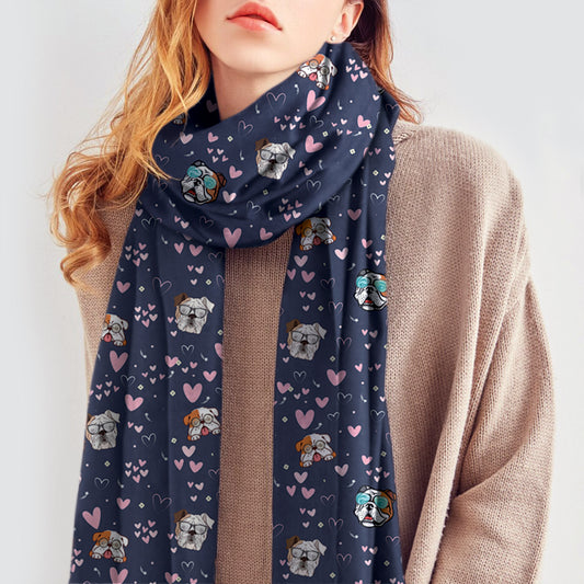 Give Your Heart To Your English Bulldog - Follus Scarf