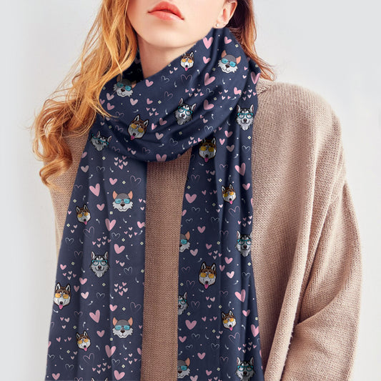 Give Your Heart To Your Husky - Follus Scarf