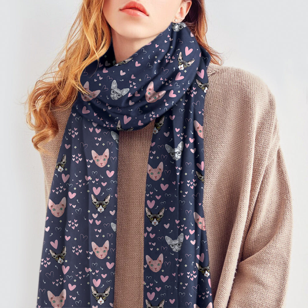 Give Your Heart To Your Sphynx Cat - Follus Scarf