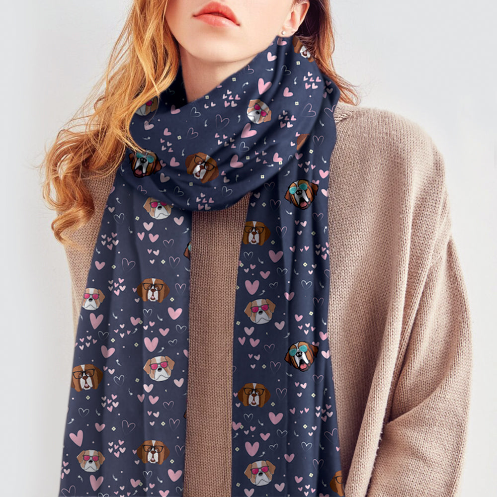 Give Your Heart To Your St. Bernard - Follus Scarf